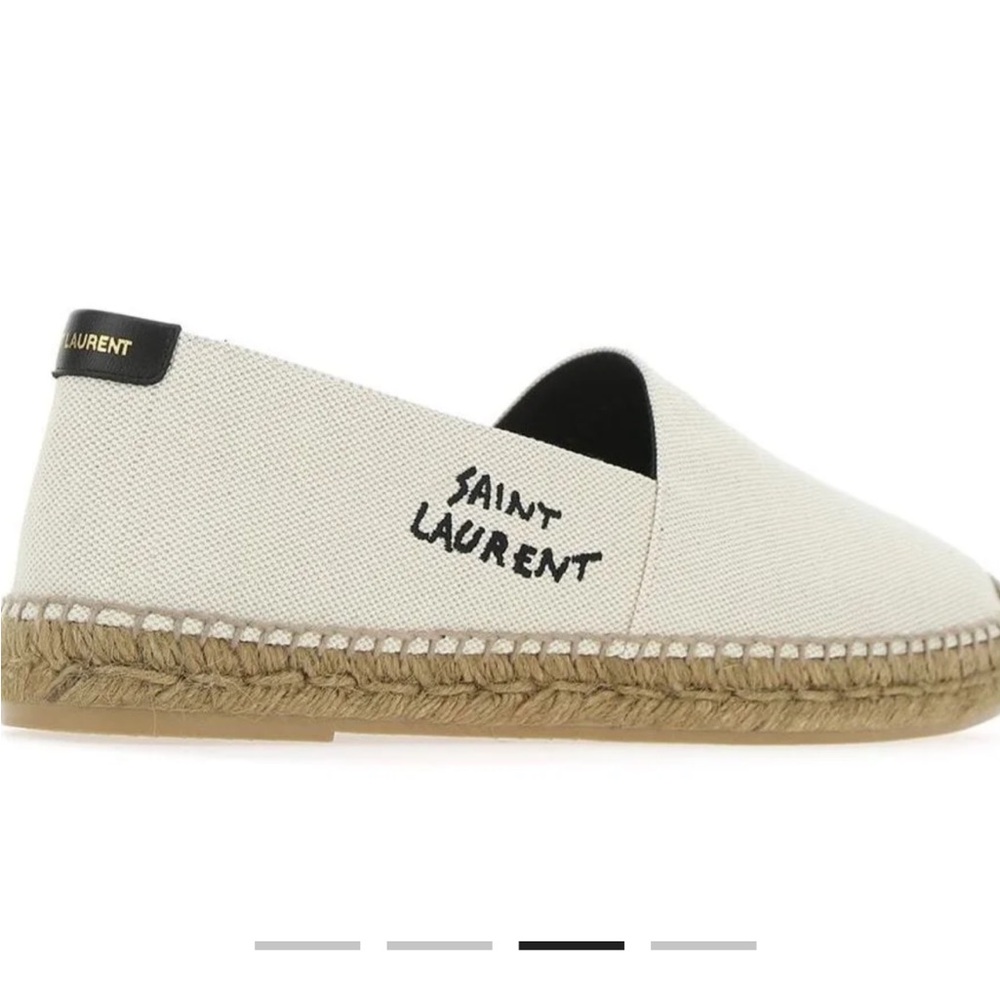 Worn a few times 

Saint Laurent Logo Embroidered Slip-On Espadrilles

Size: 7